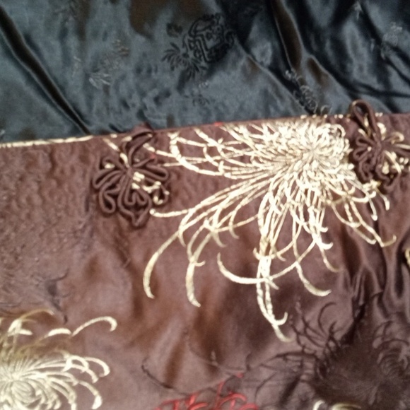 Peony Reversible Asian Floral Womens Top Jacket Silk Womens Small - Picture 4 of 11